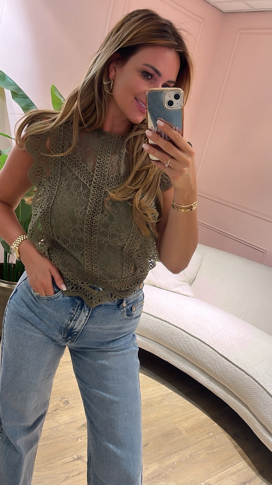 Romantic Lace Top - groen