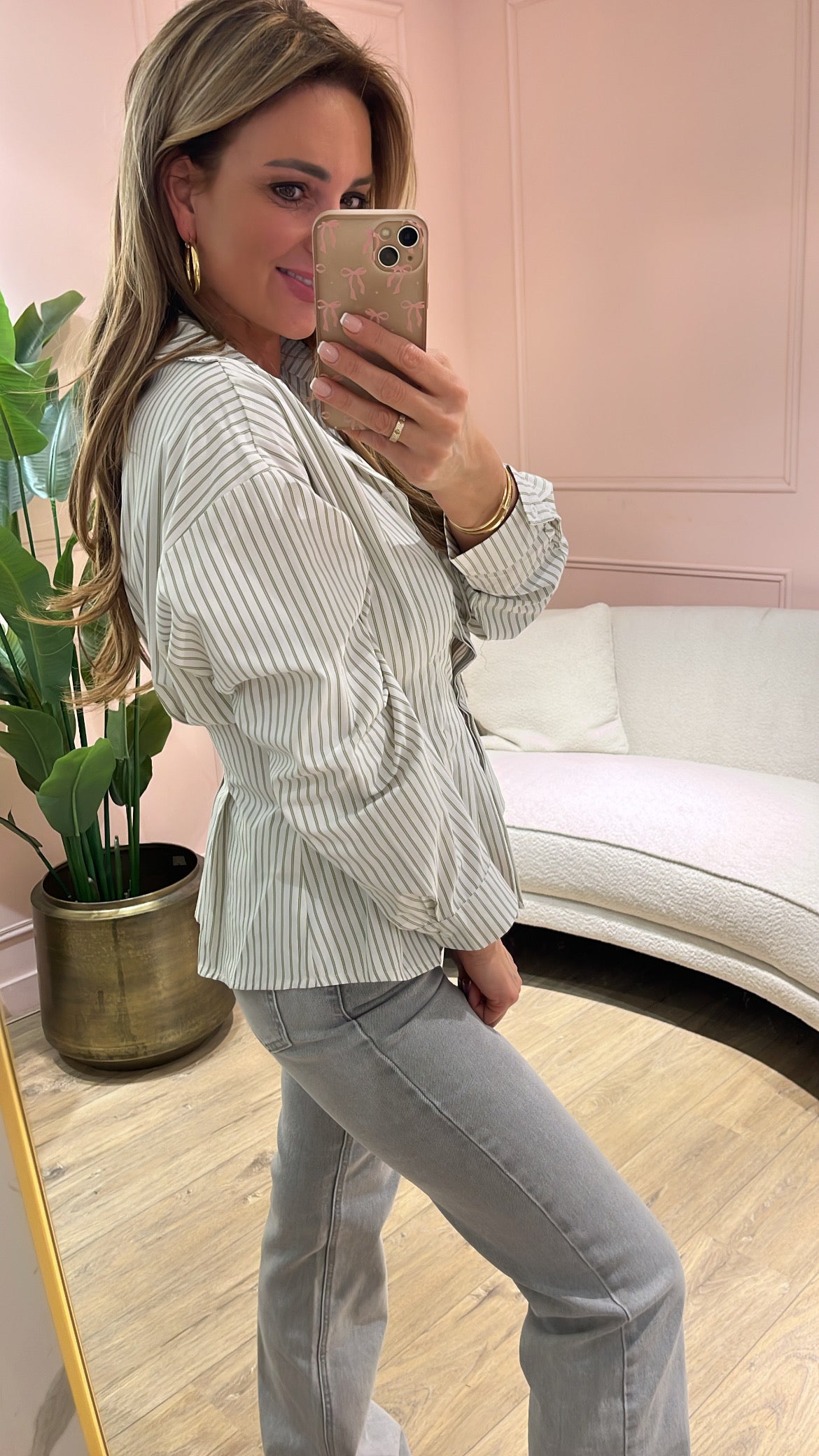 Blouse Nova Creme Mint