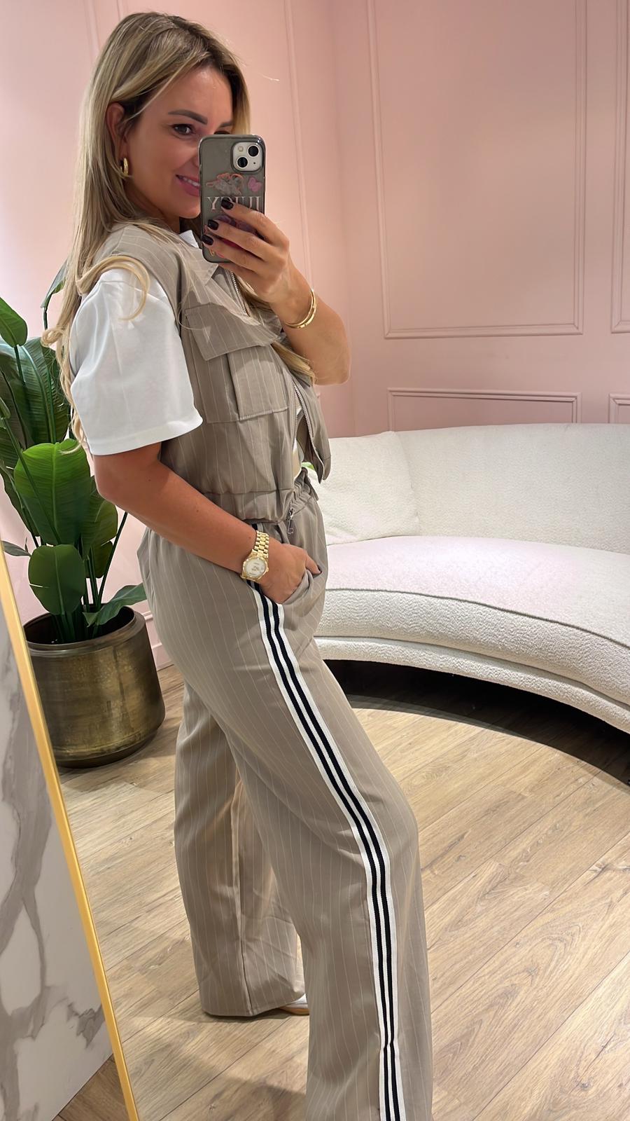 Wide-Leg Broek – Beige