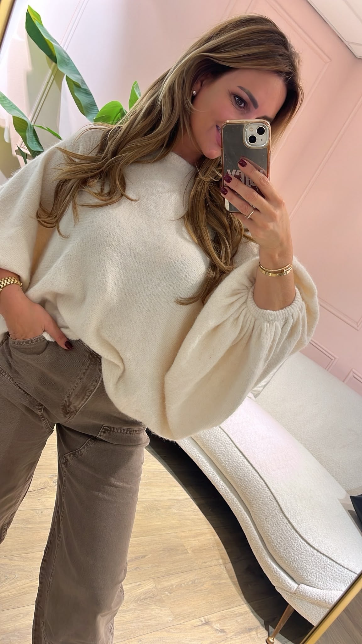 Maeve Oversized Knit - off white