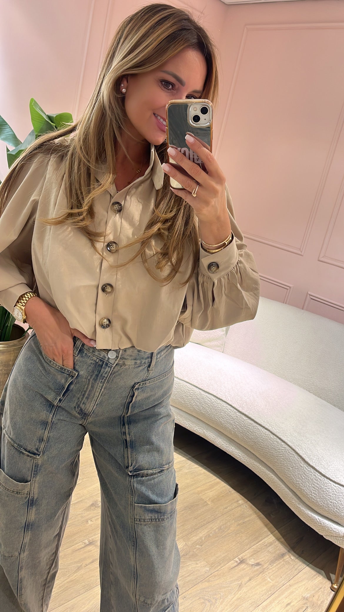 Luna Blouse - beige