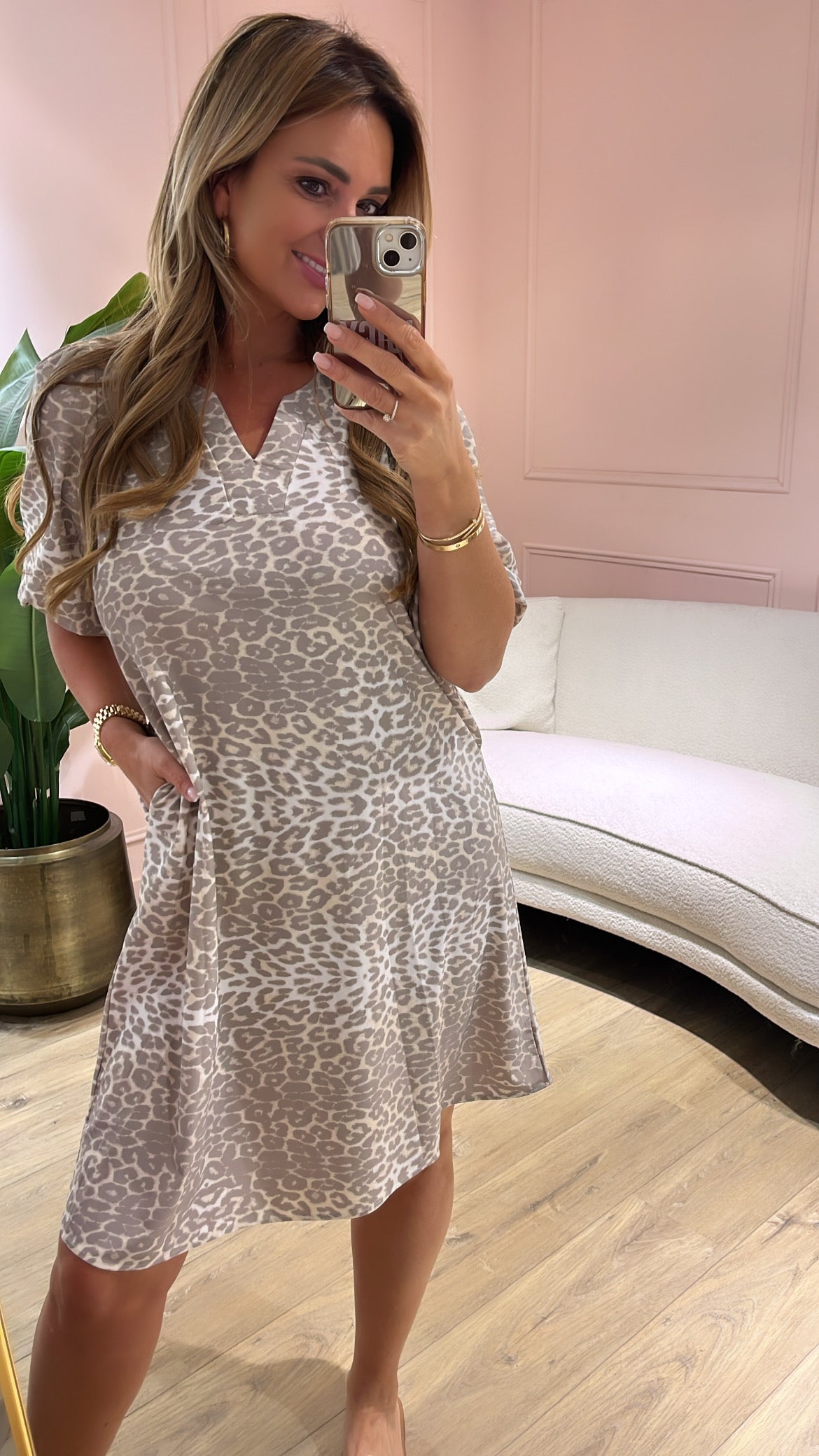 Azzuro Jurk Leopard