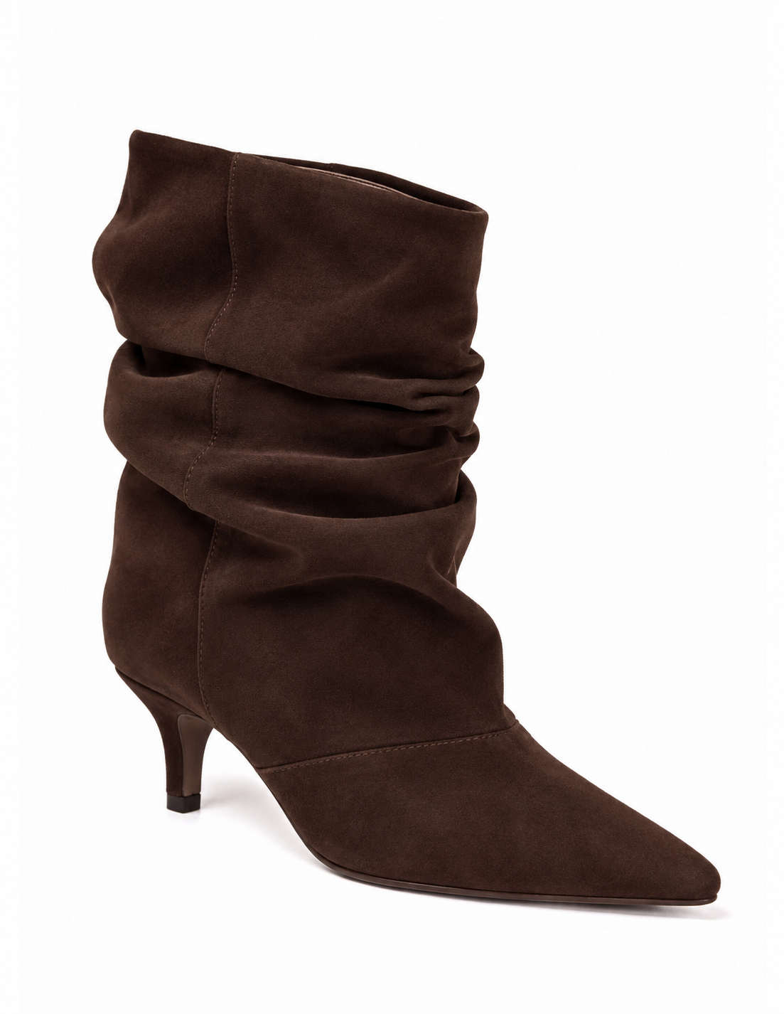 Suède Slouch Boots – bruin