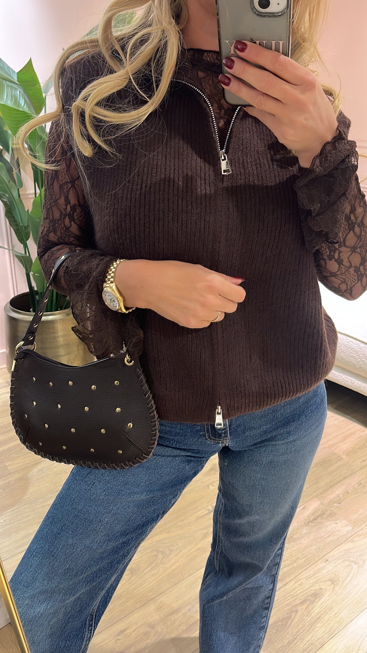 Spencer Zip Choco Bruin