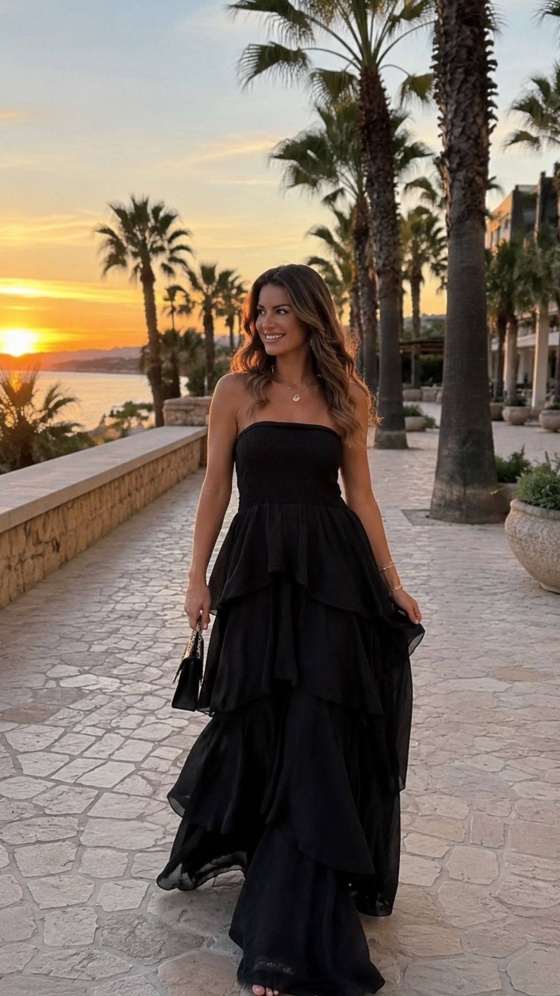 Amélie Maxi Dress -zwart