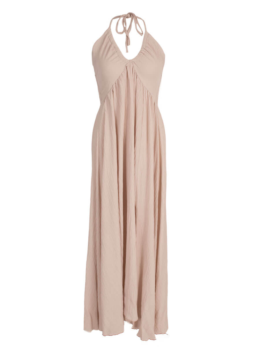 Azzuro Livia Maxi Jurk-beige