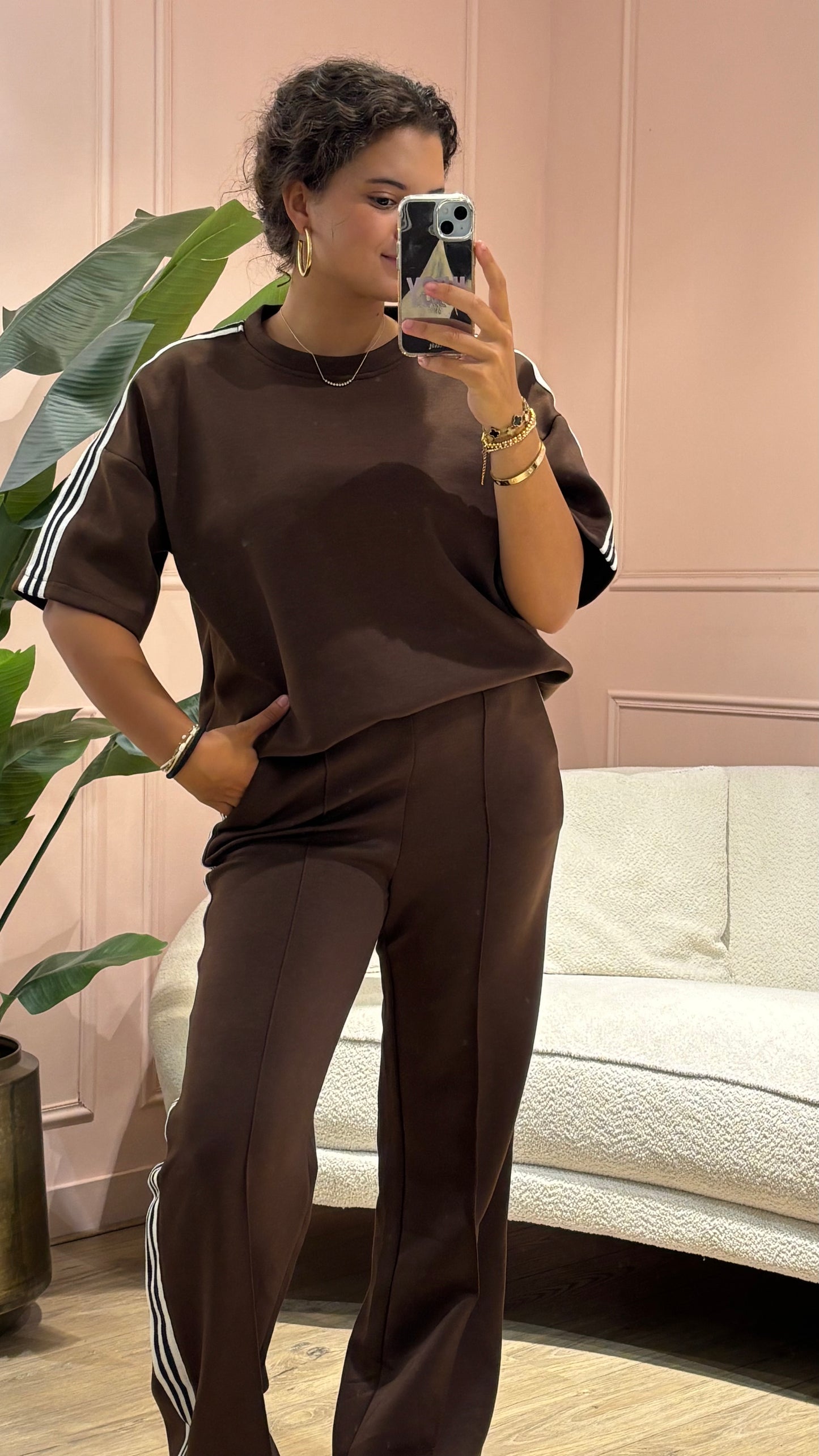 Comfy Luxe Joggingbroek - Bruin