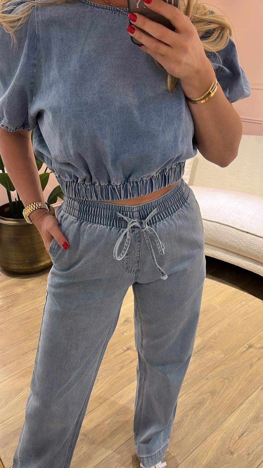 Broek Demim Sky