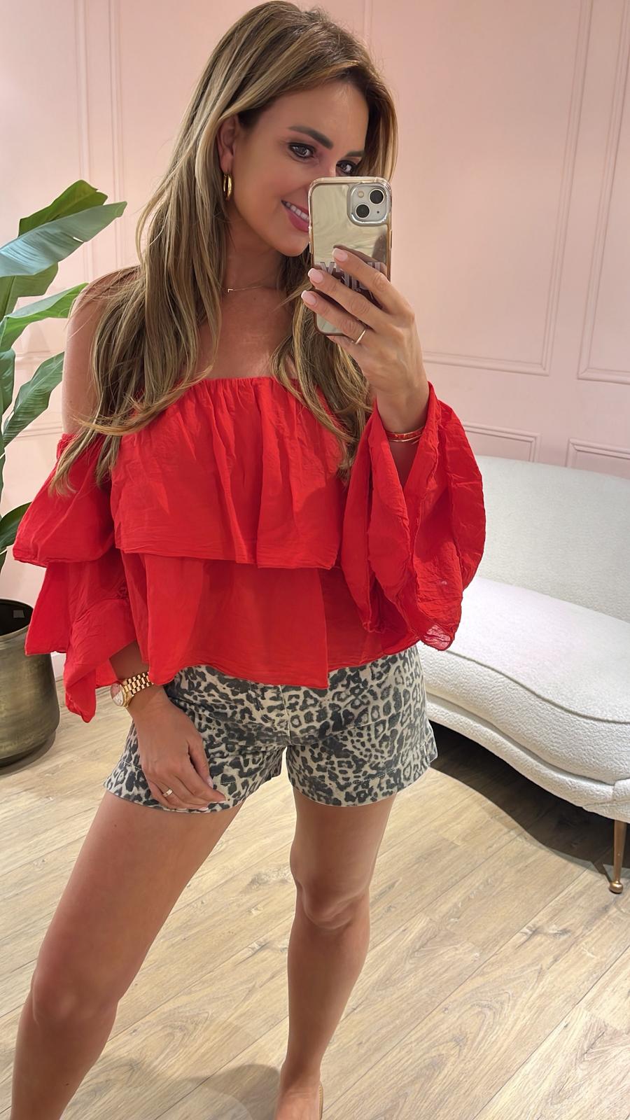 Bella Boho Top - rood