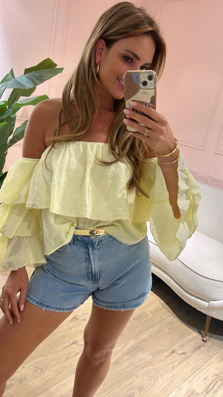 Bella Boho Top - geel