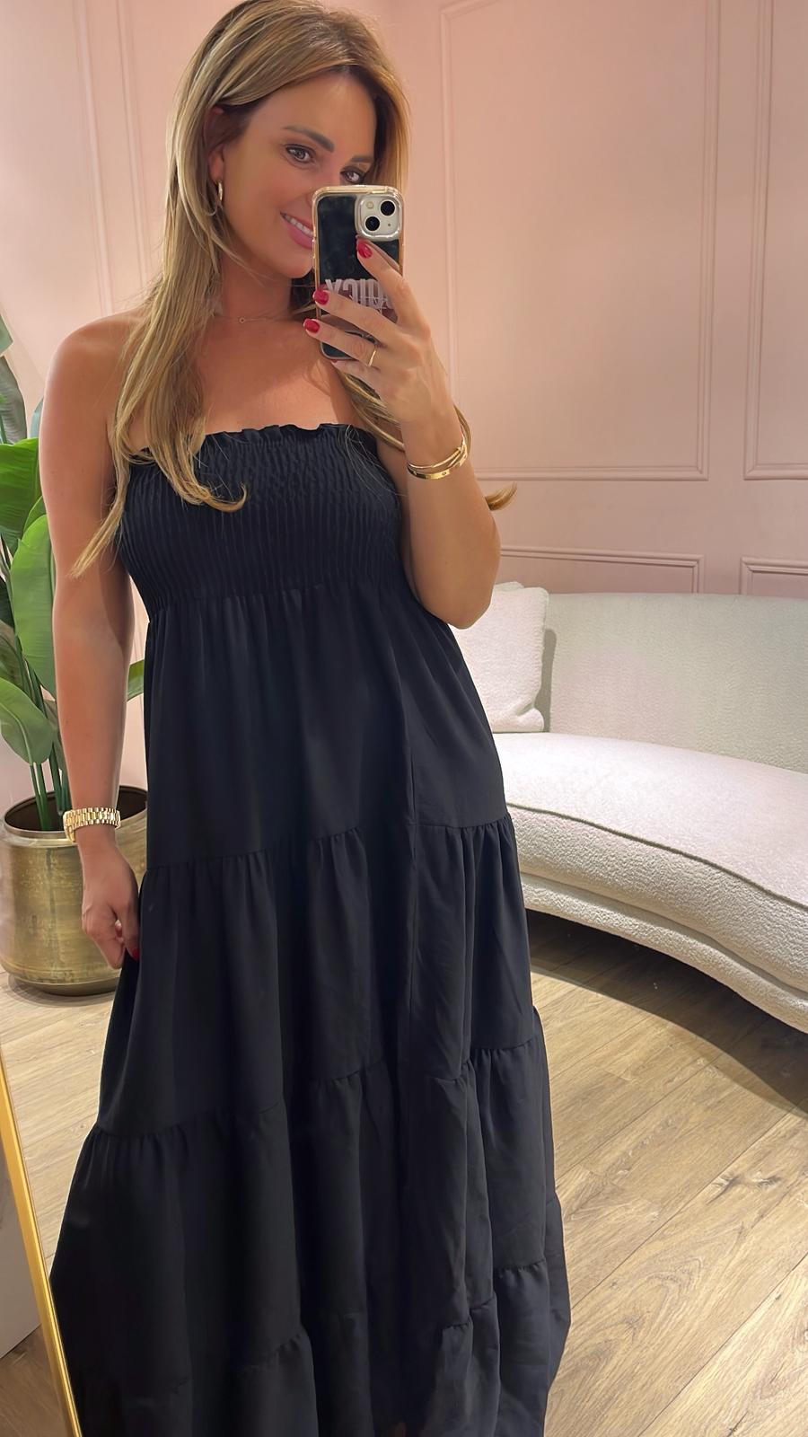 Nora Maxi Jurk - zwart