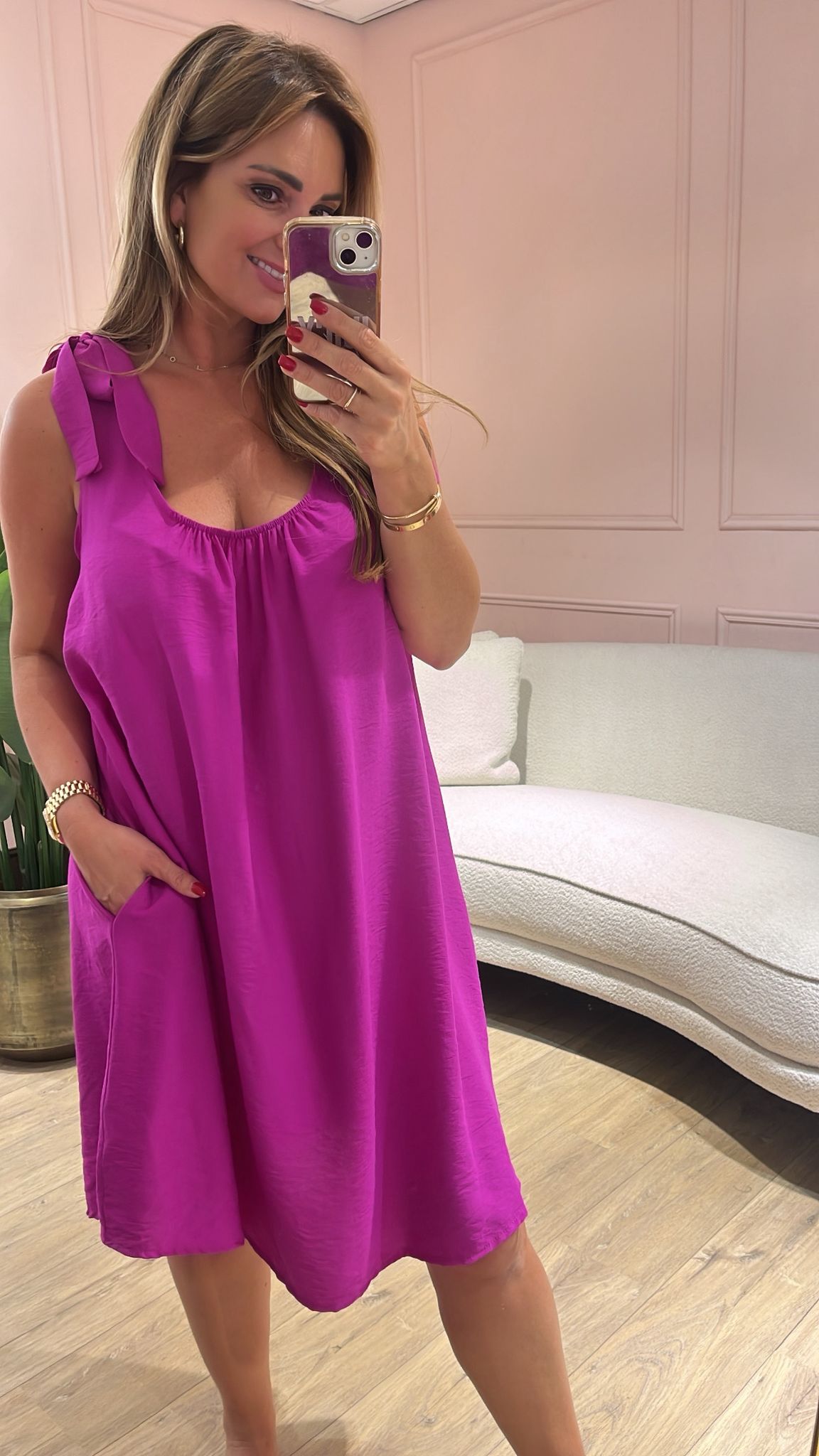 Azzuro Ibiza Jurkje - fuchsia