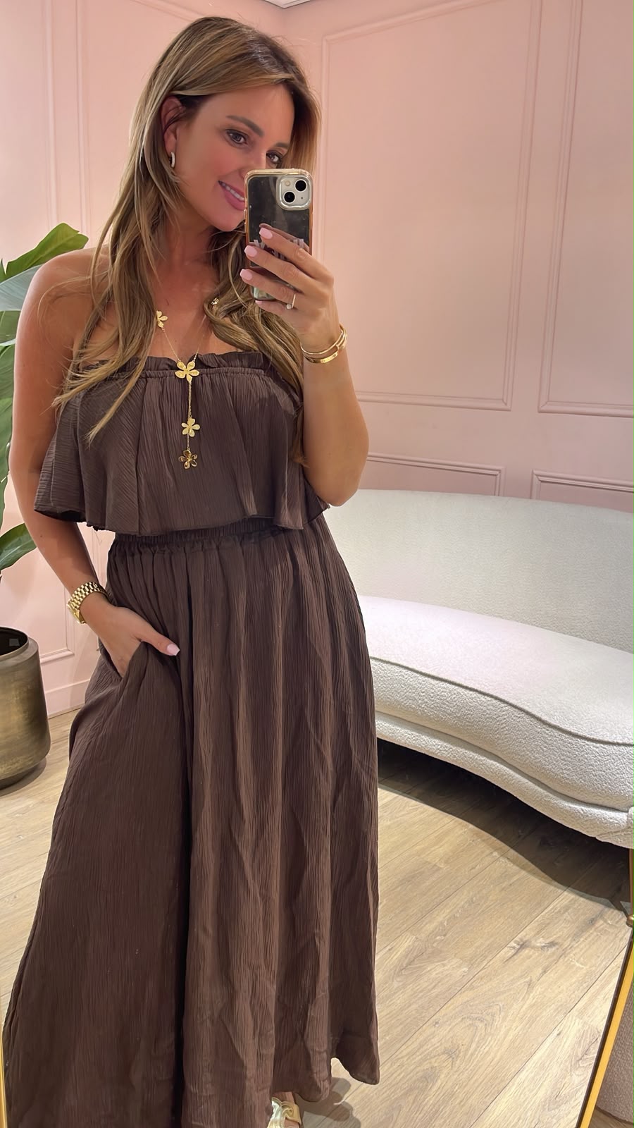 Boho Two Piece Set - bruin