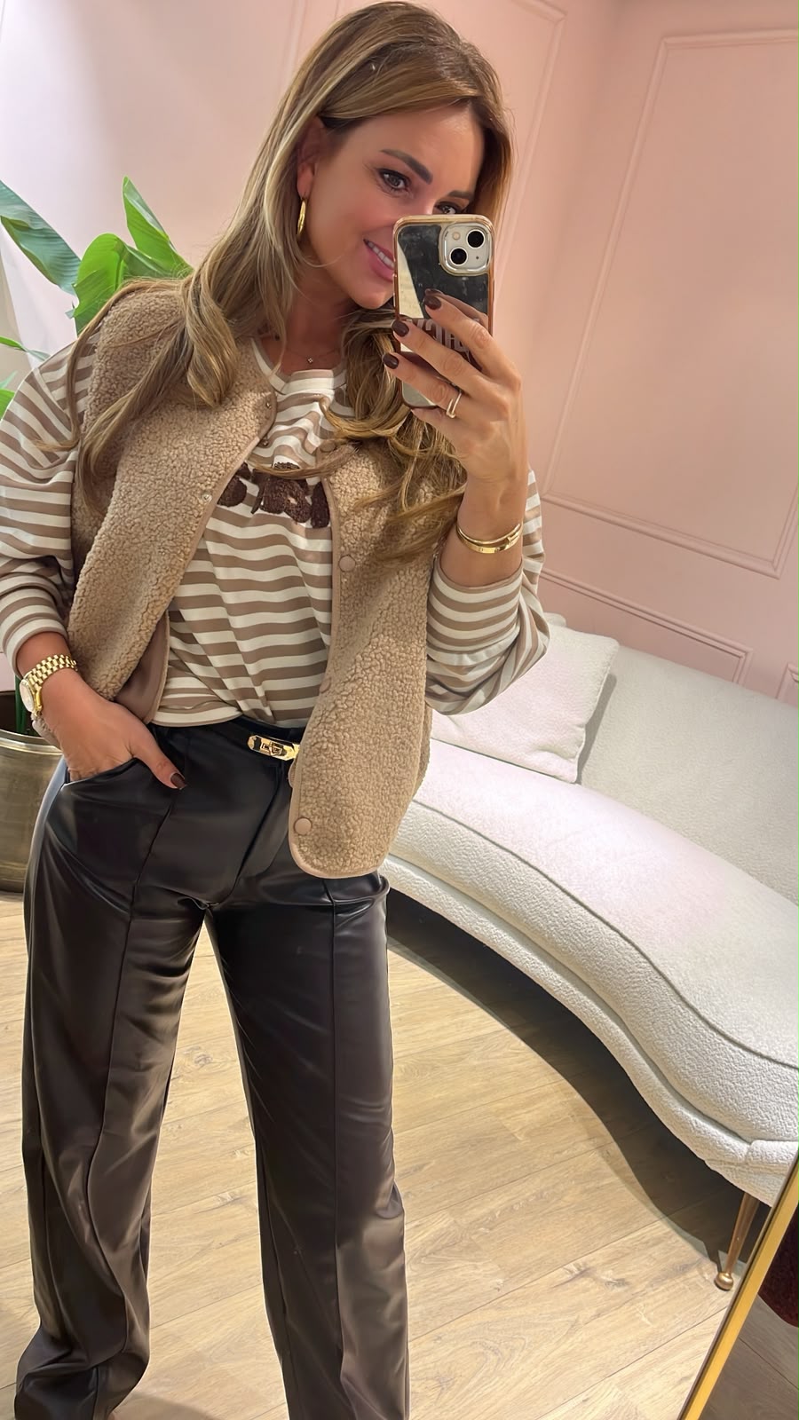 Teddy Gilet - taupe