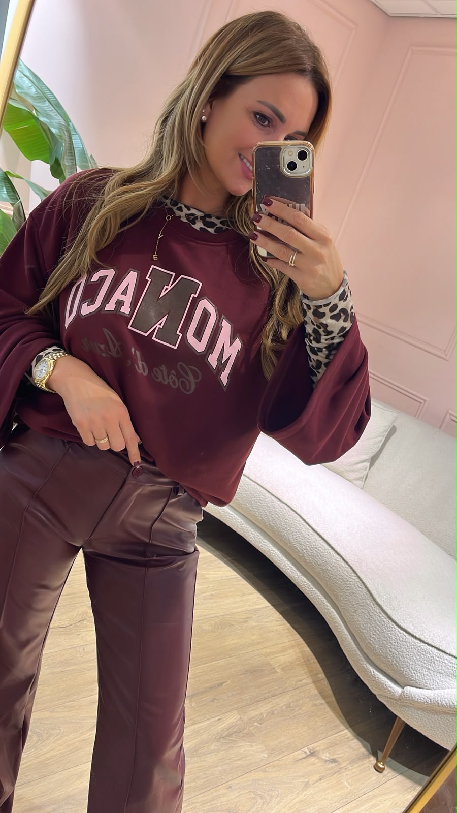 Monaco Sweater - bordeaux