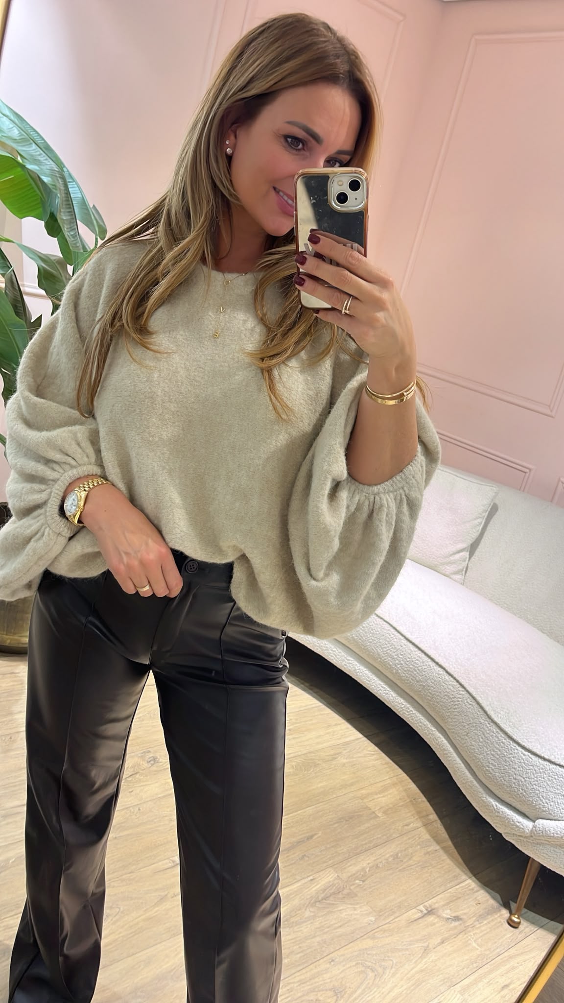 Maeve Oversized Knit - sand