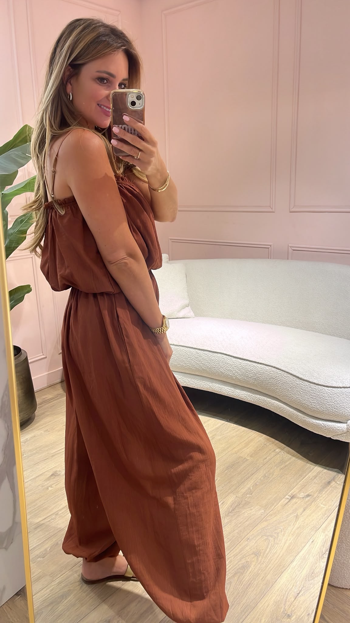 Coco Two Piece Set - cognac