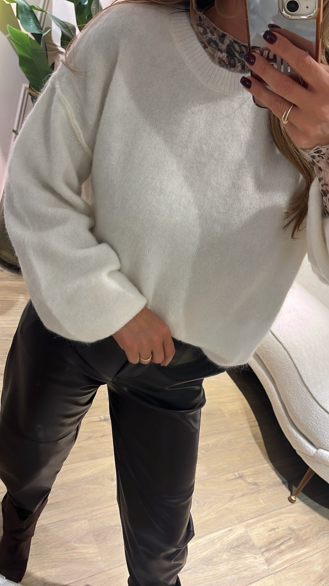 Sophie Cozy Trui - ecru