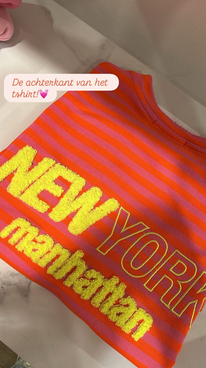 Tshirt New York Koraal