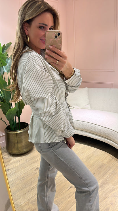 Blouse Nova Creme Mint