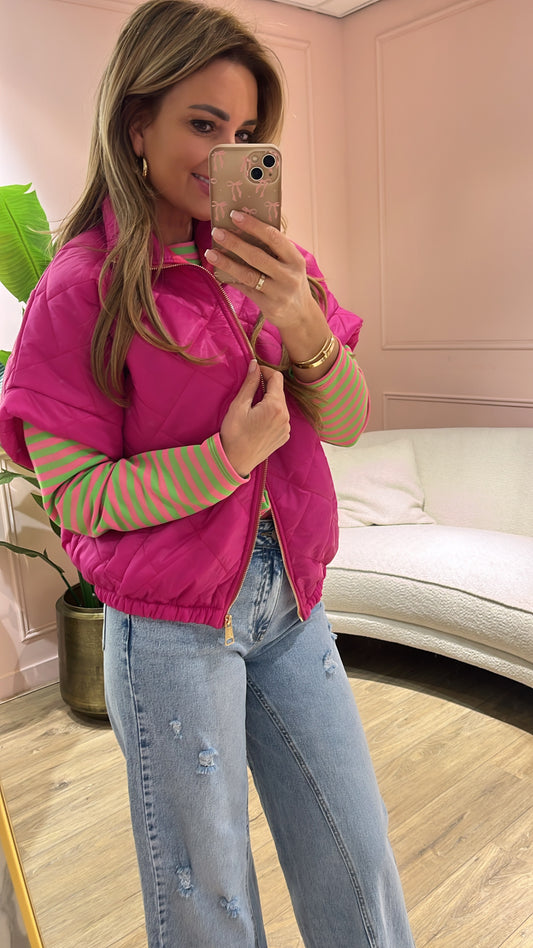 Bodywarmer Olivia Fuchsia