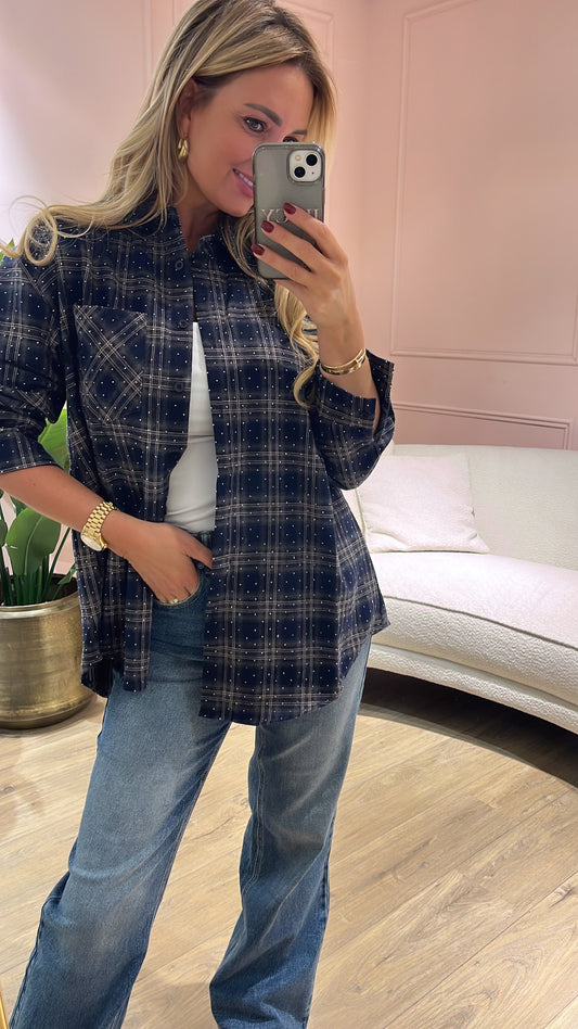 Ruit Blouse Jill Bauw