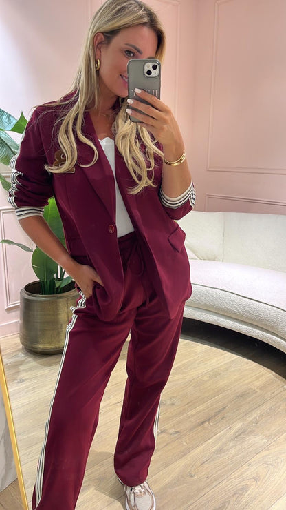 Comfy Luxe Joggingbroek - Bordeaux