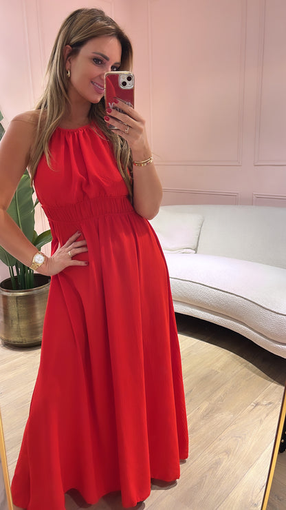 Jurk Beaudine-rood