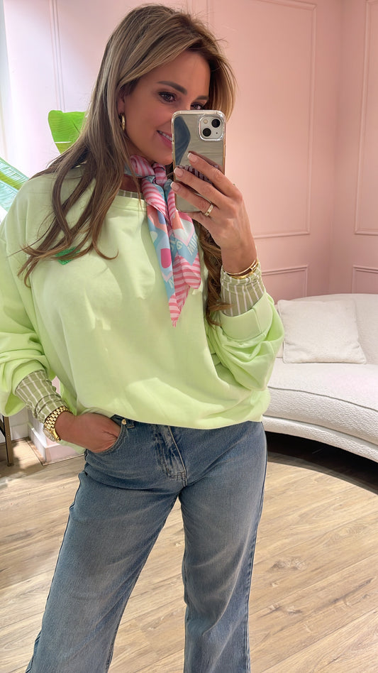 Sweater Bisous Lime