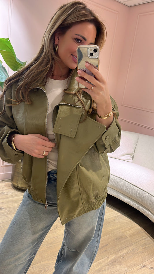 Jas Tess Olijf Groen