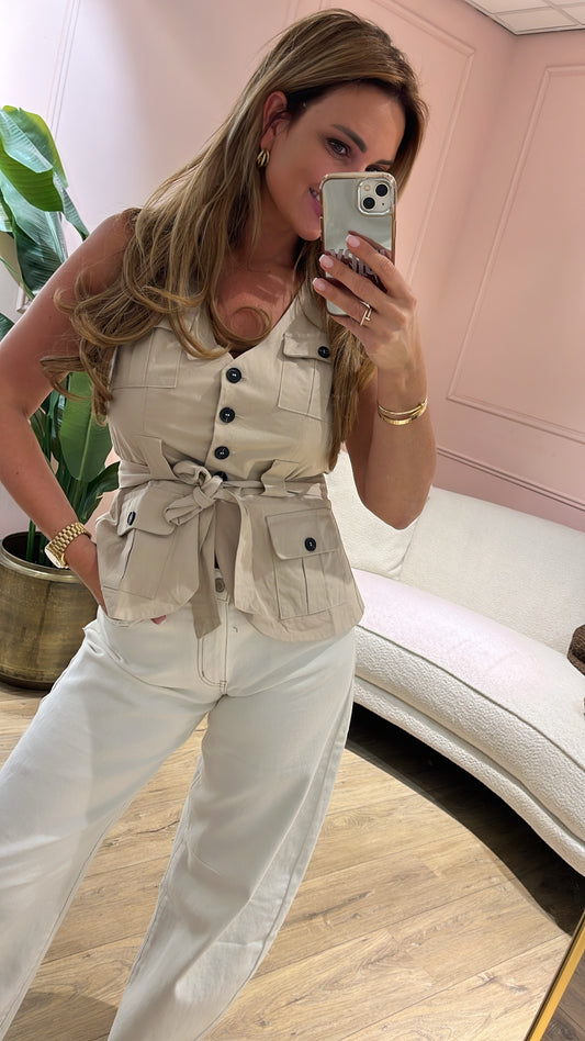 City Muse Gilet - beige 🤍