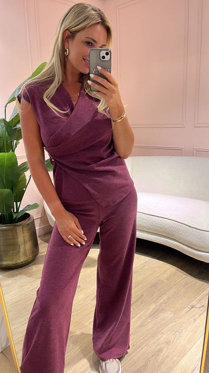 Casual Classy Set - Bordeaux