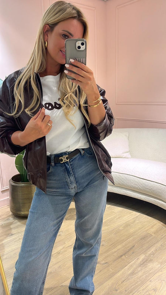 Rebel leather Jacket - Red