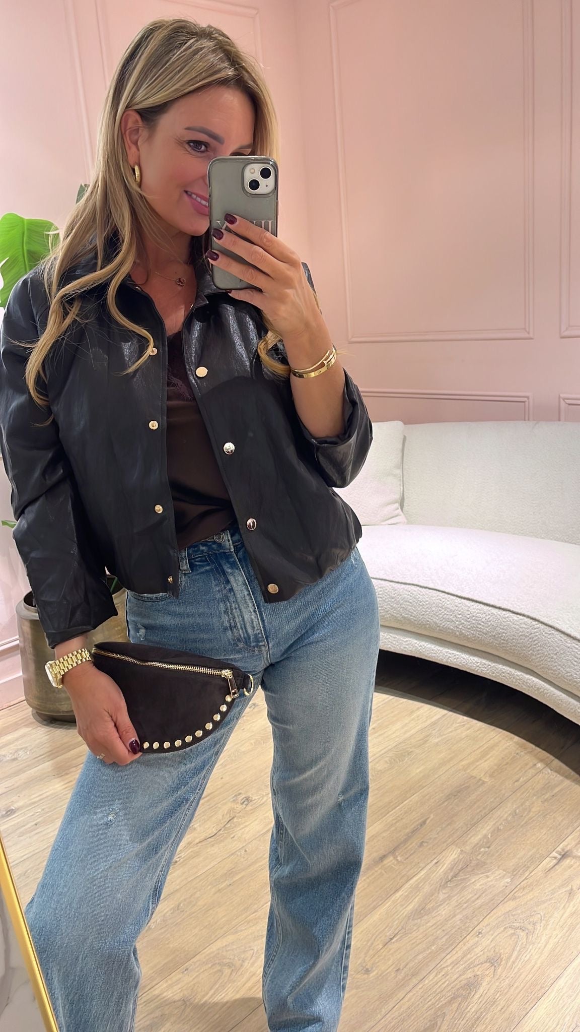 The Florence Leather Jacket – Brown