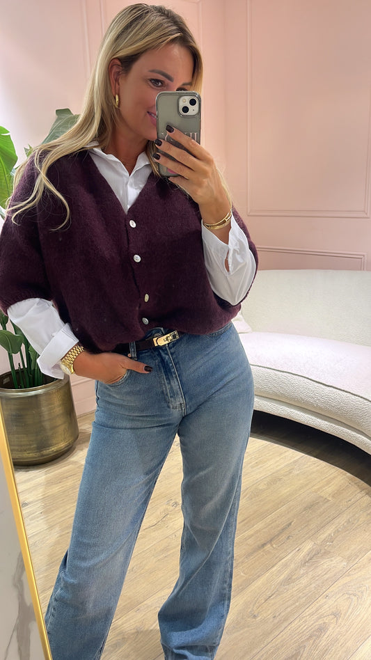 Vest Veerle Aubergine