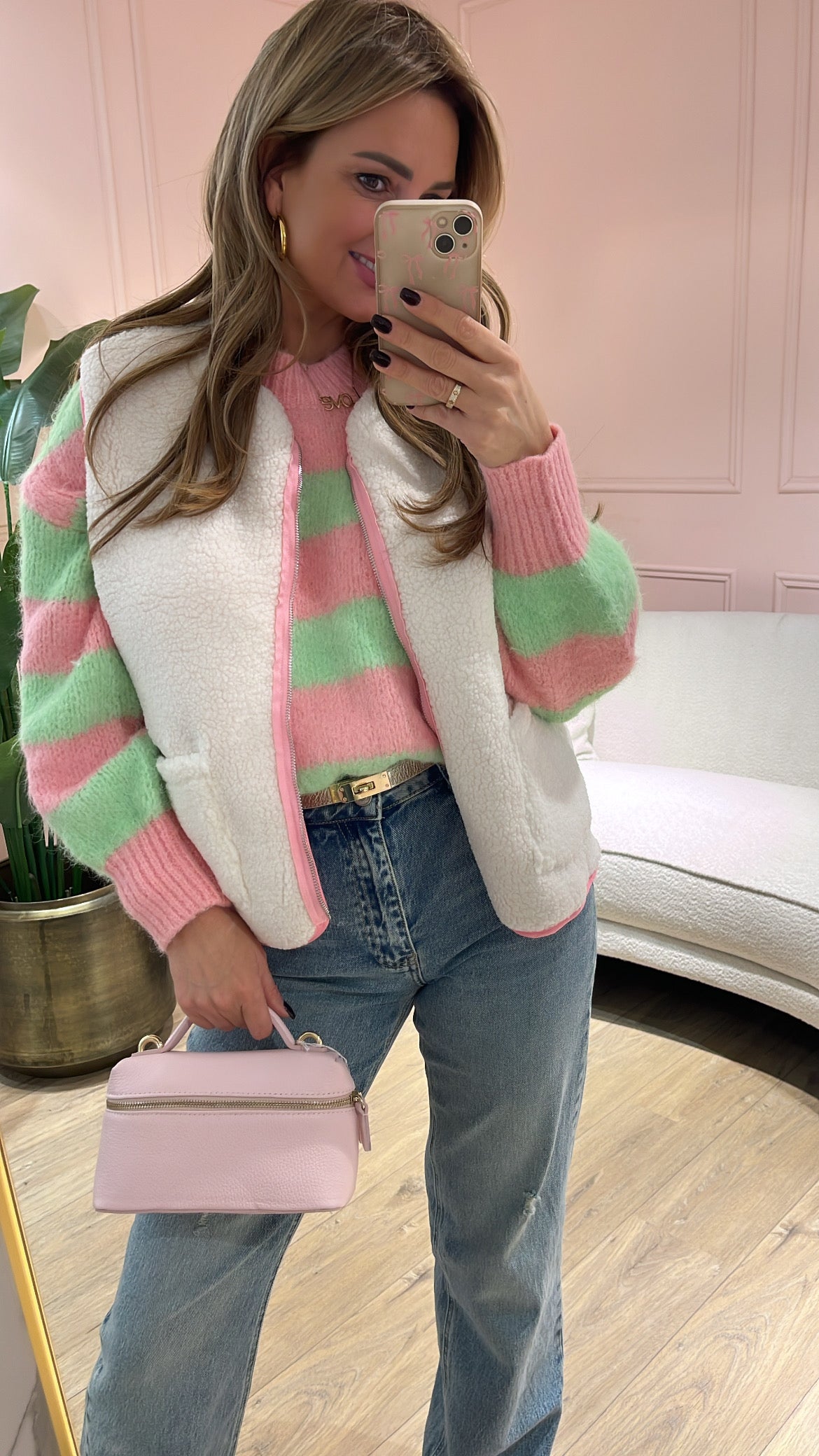 Gilet Azzuro Licht Roze