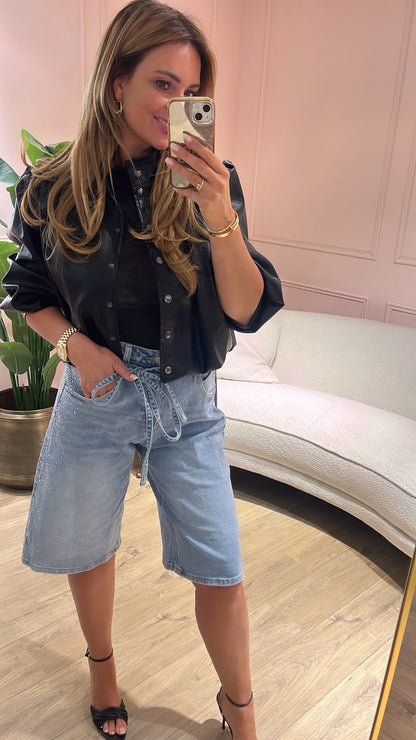 Sparkle Denim Jort ✨