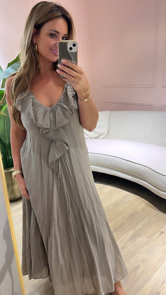 Jurk Florien Taupe