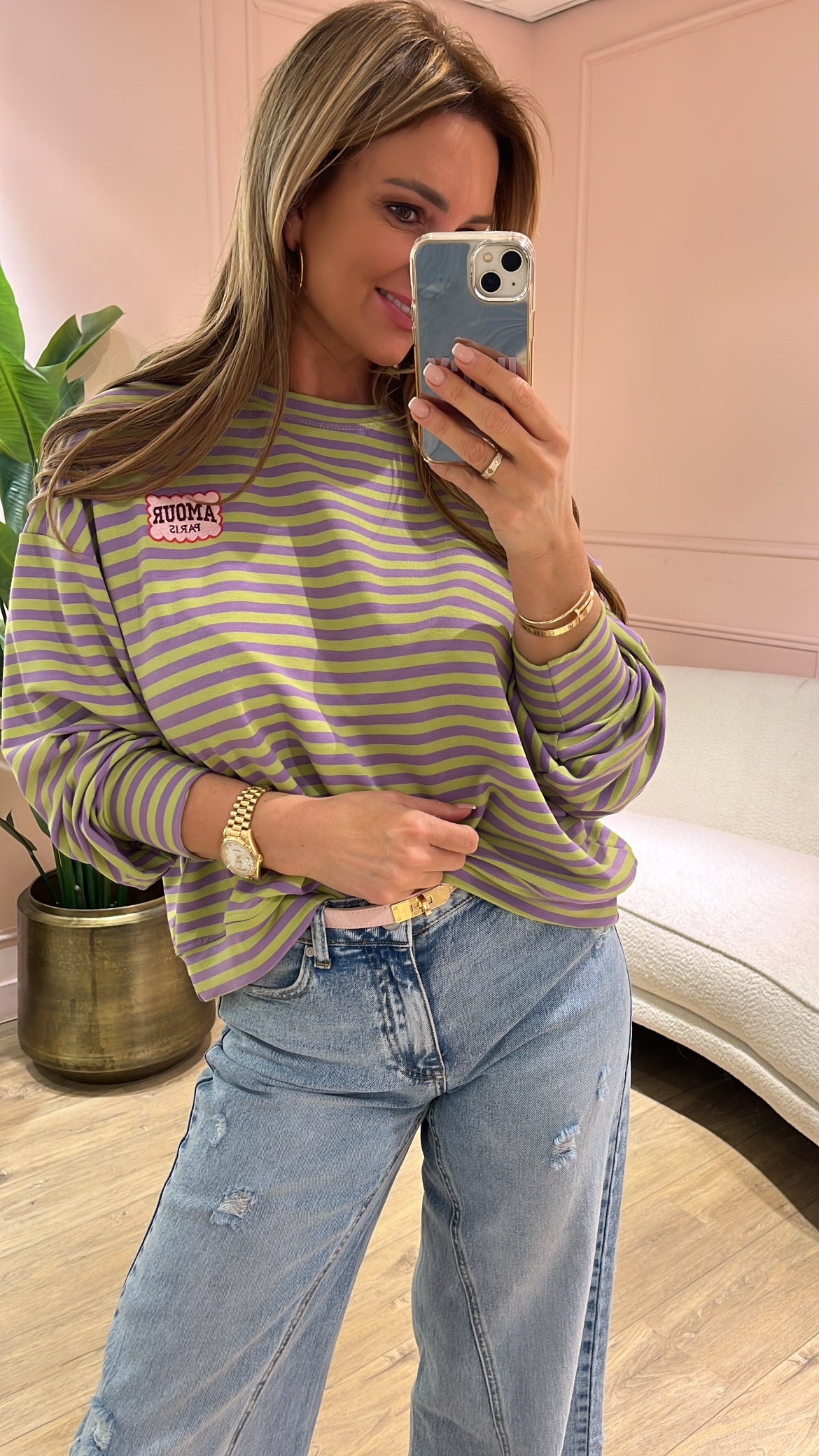 Tshirt Amour Mint Paars