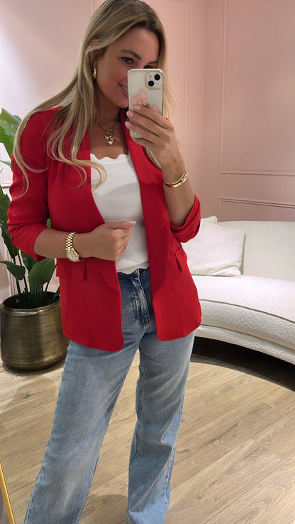 Blazer Fleur Rood