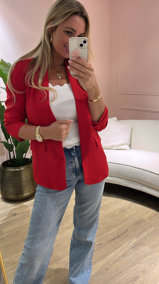 Blazer Fleur Rood