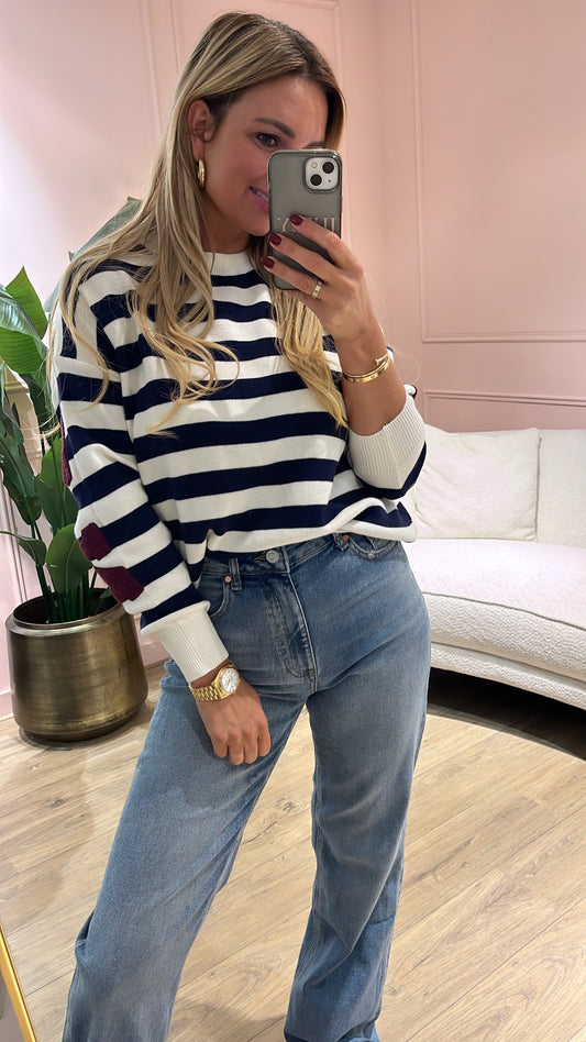 Trui New York Blaw Creme