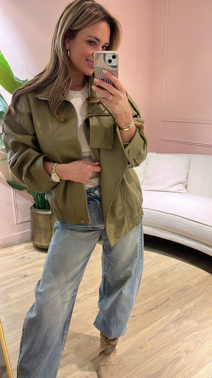 Jas Tess Olijf Groen