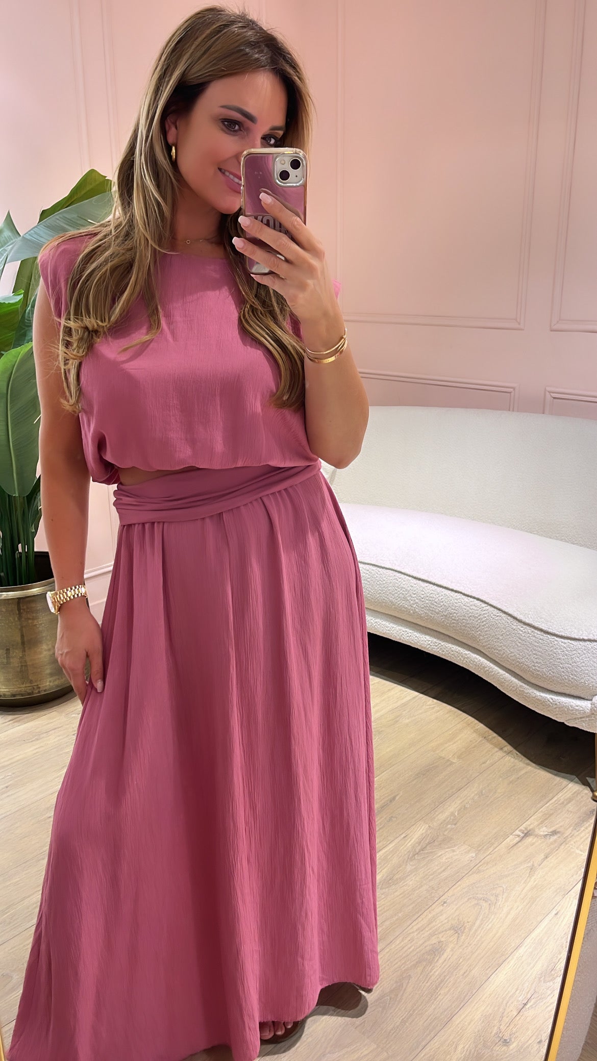 Luna Flow Set Oud Roze
