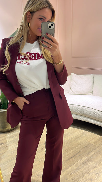 Pantalon Broek Lillian Bordeaux