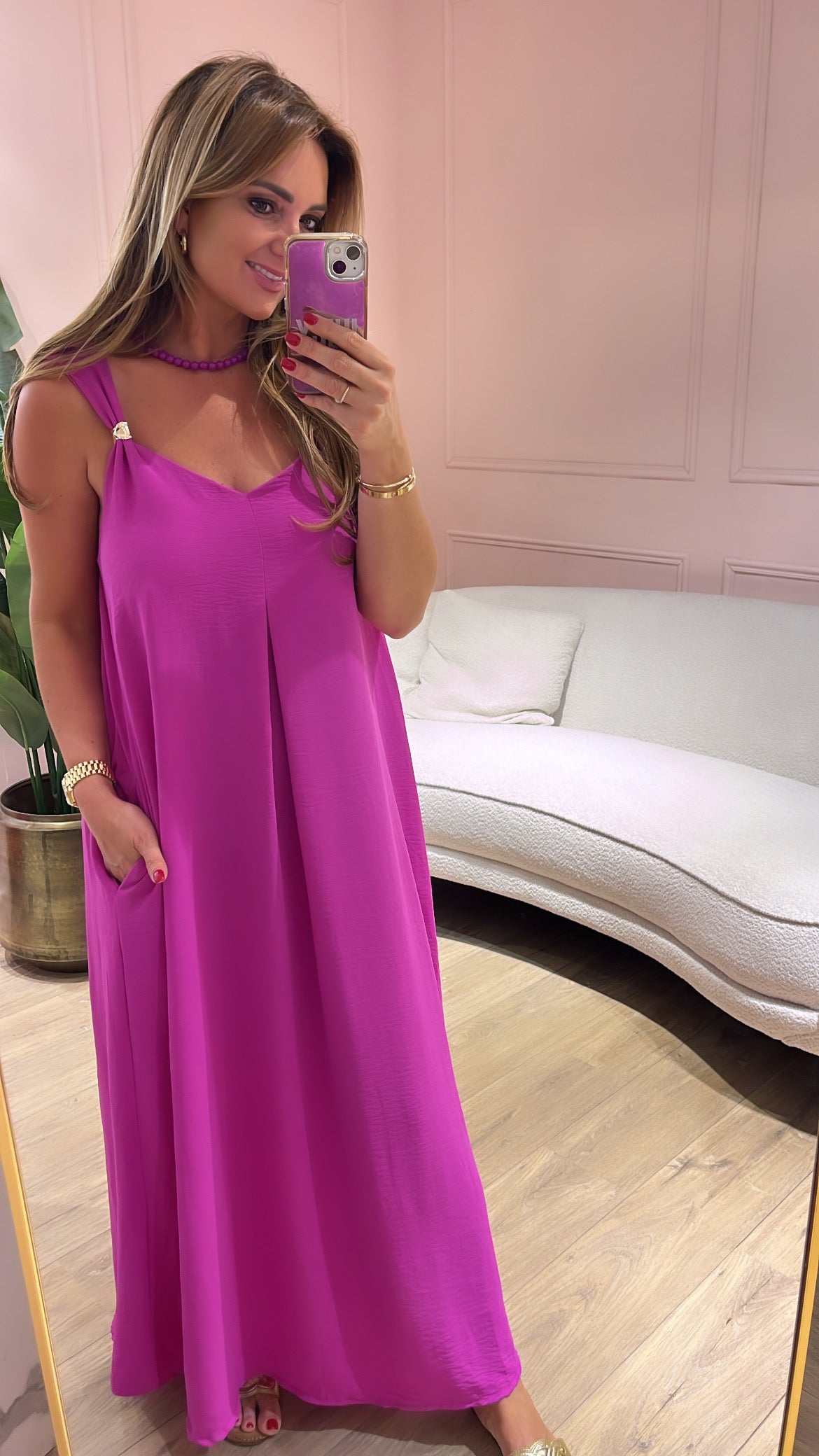 Jurk Azzuro Lisa-magenta
