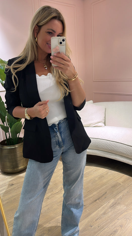 Blazer Fleur Zwart