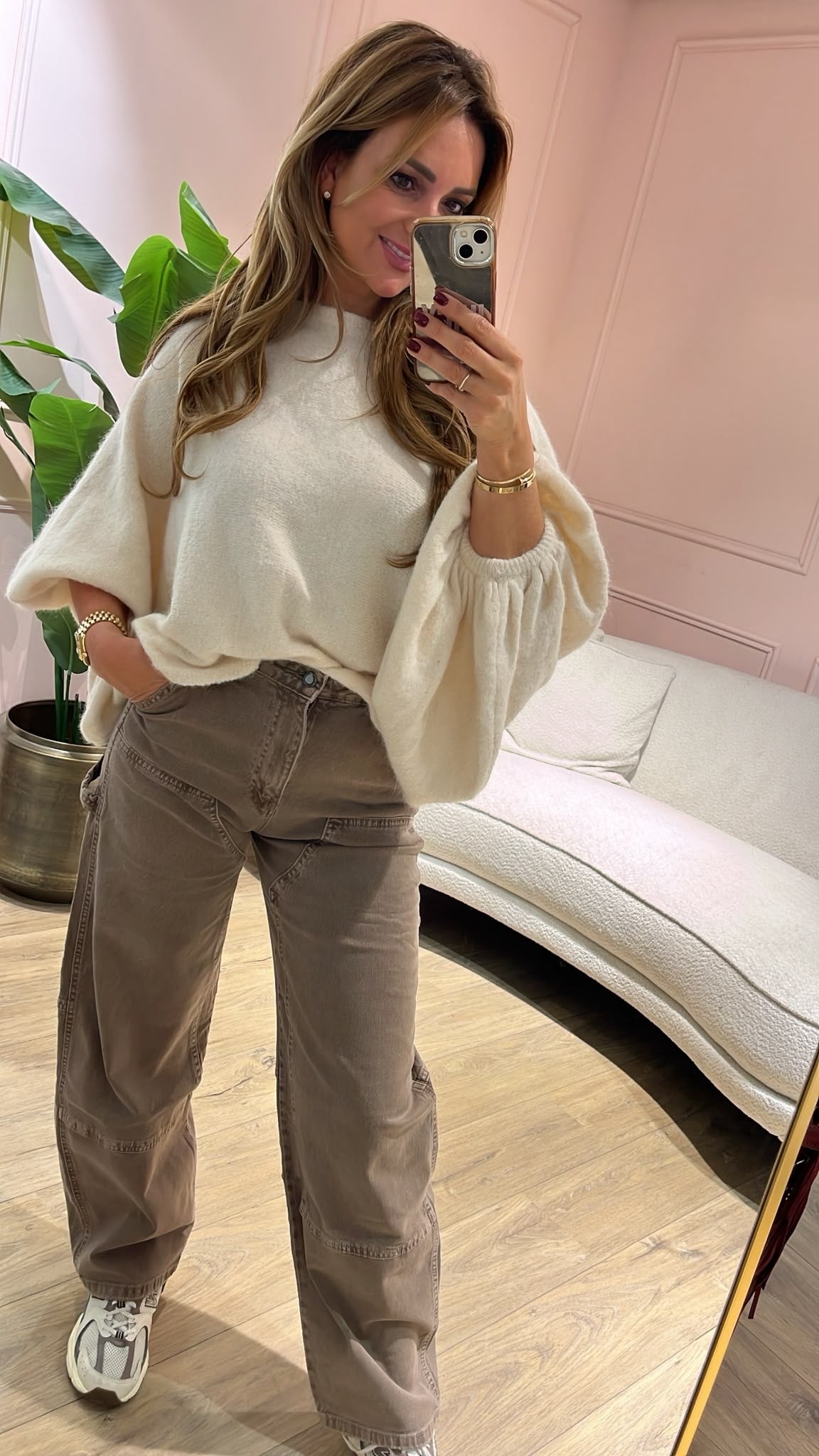 Maeve Oversized Knit - off white