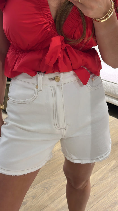 Short Queen Hearts Gold Wit