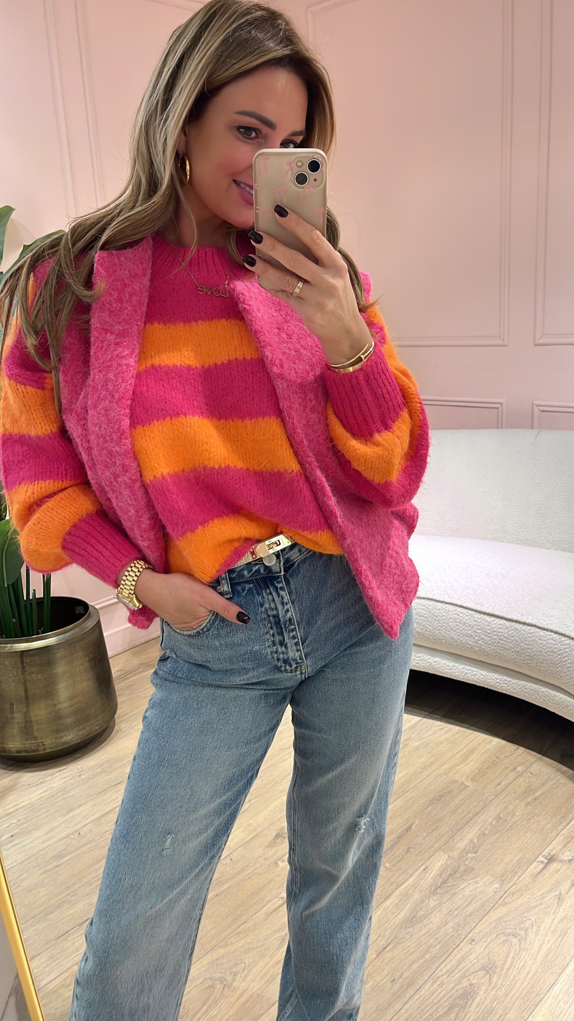 Gilet Anne Fuchsia Azzuro